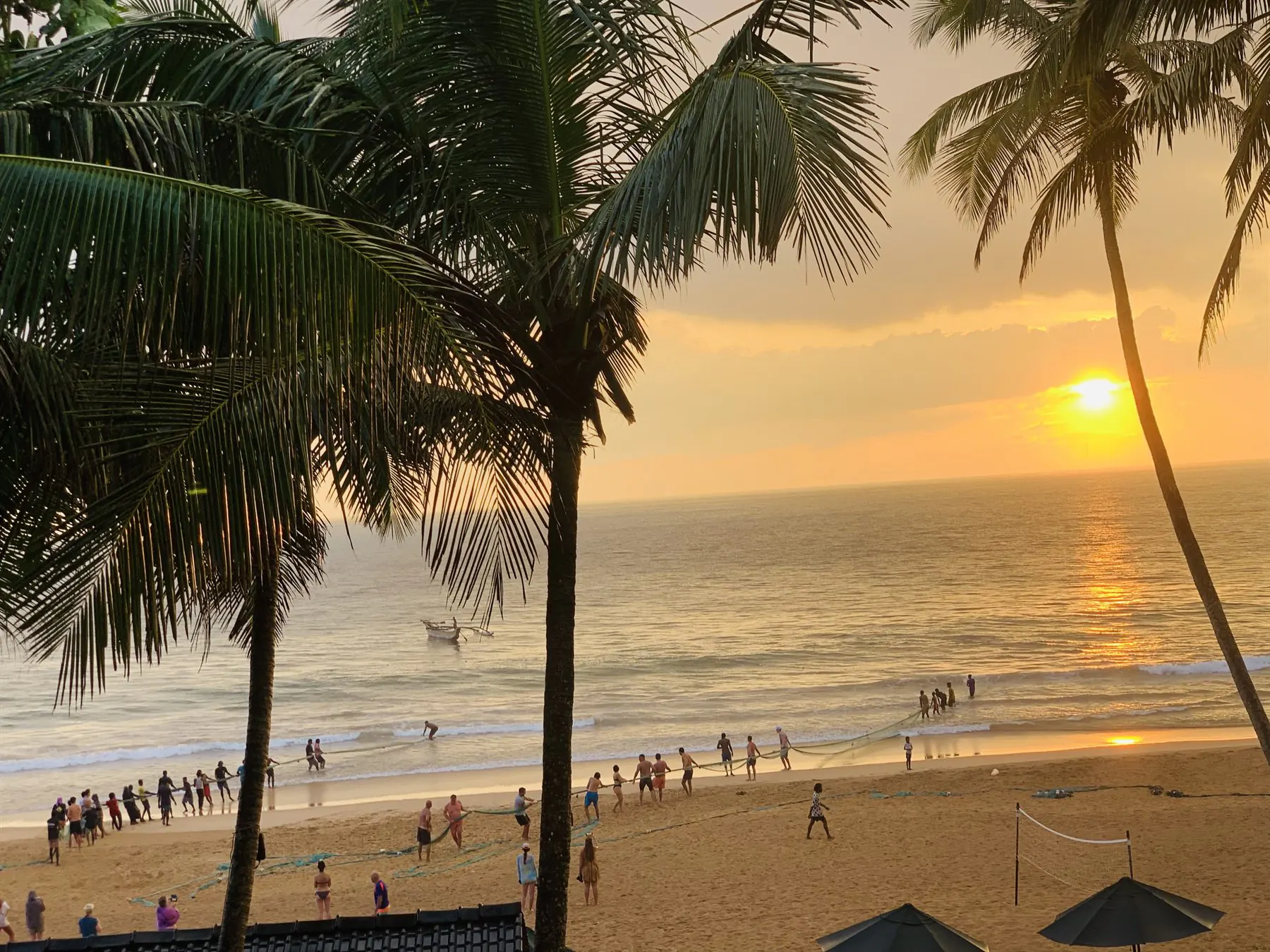 Golden sunset over the Indian Ocean