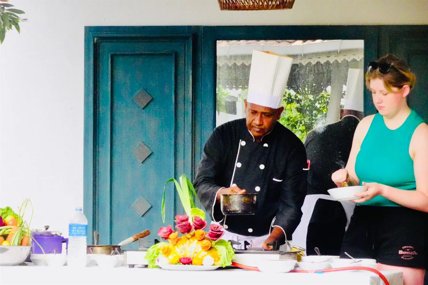 Suite Lanka chef preparing a cooking class