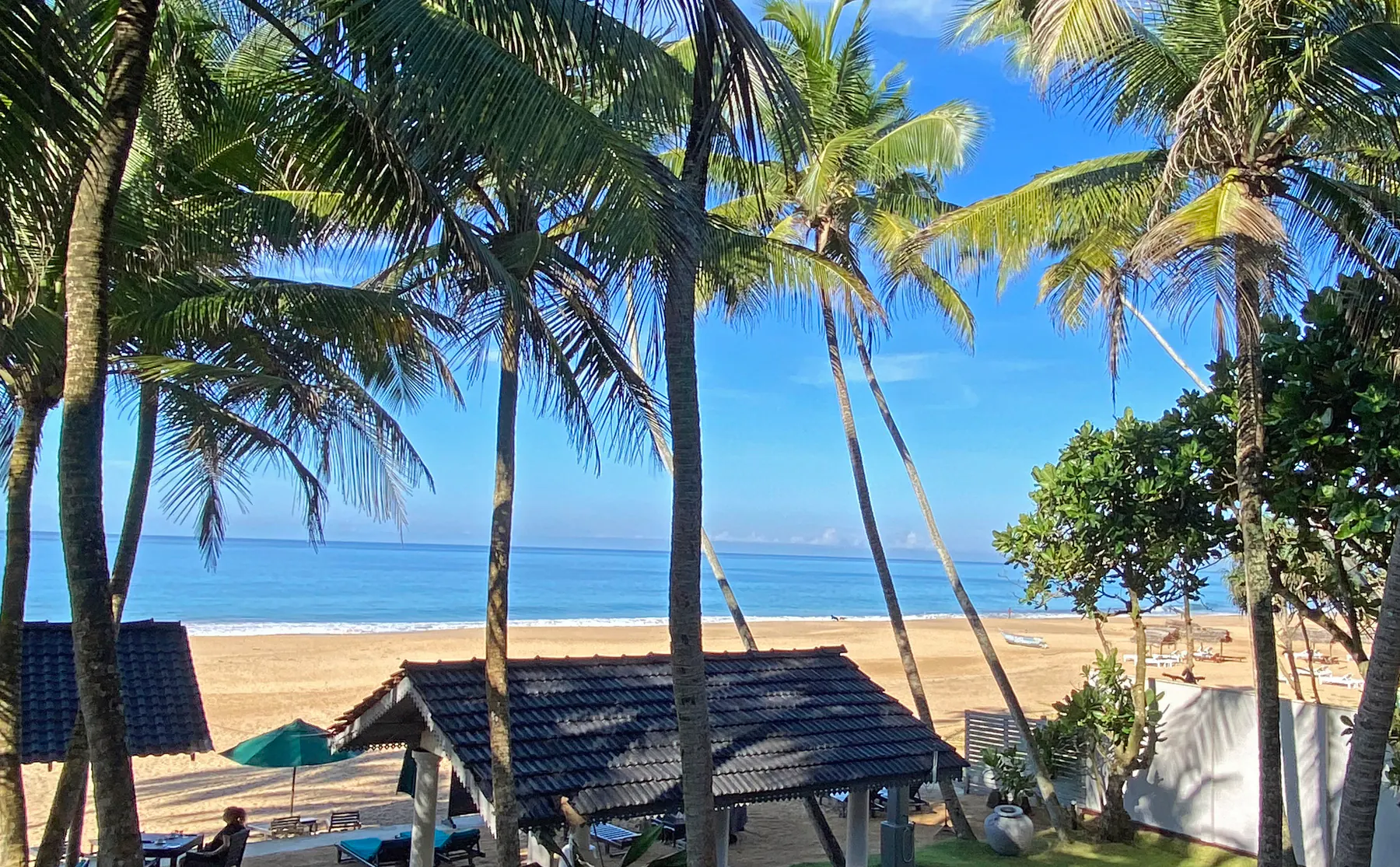 Beach and Indian Ocean view from the Deluxe Double